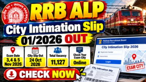 Read more about the article RRB ALP City Intimation Slip 2026 – Check Exam City
